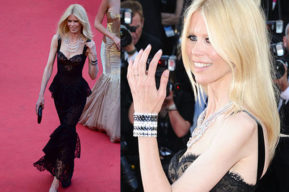 Claudia Schiffer sorprende por su extrema delgadez