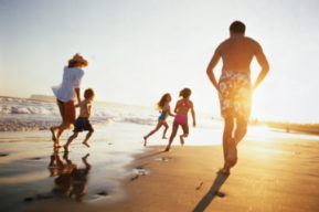 Cuidado con el sol en familia