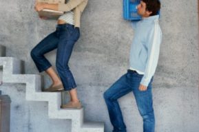 Ejercicio en las escaleras