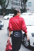 Moda tendencia rojo en invierno 