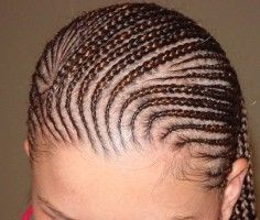 Trenzas en el pelo