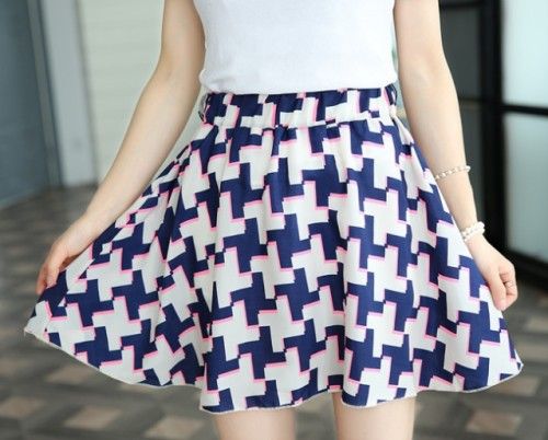 Falda estampada