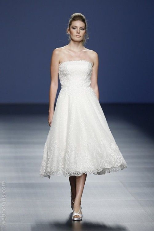 vestido novial corto Justin Alexander