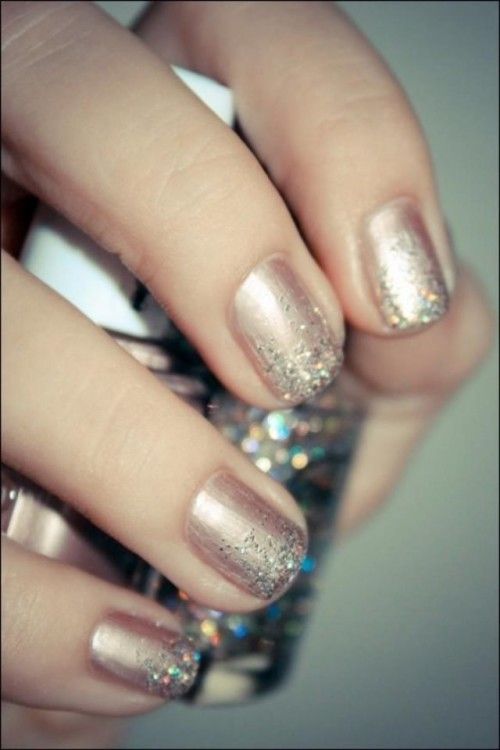 uñas con brillo
