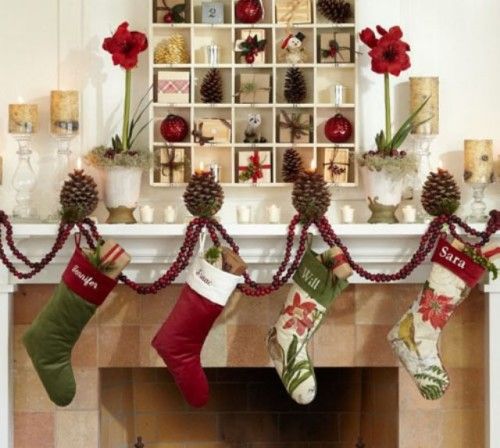 decoración navidad calcetines