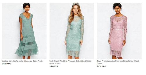 Vestidos de invitada de Asos