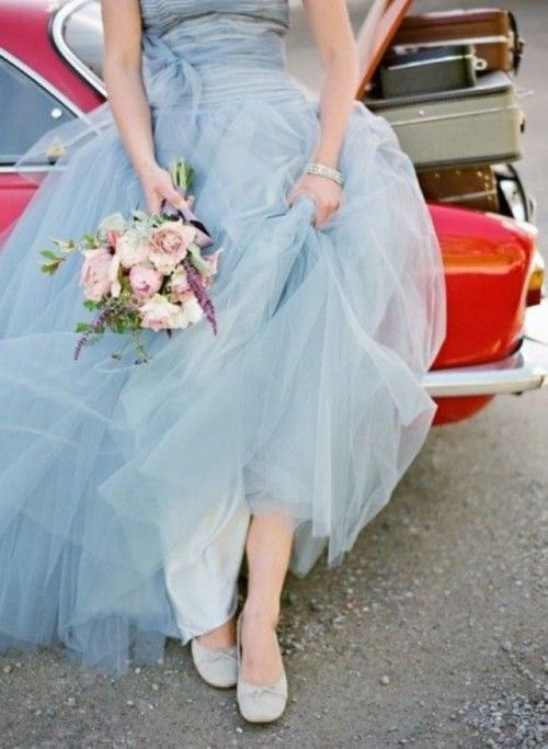 traje de novia celeste serenity
