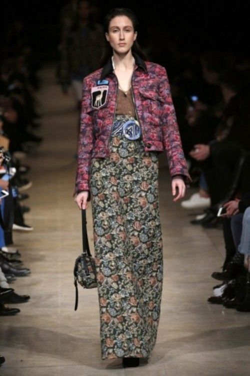 Miu Miu Otoño Invierno 2016 17 estampado flores