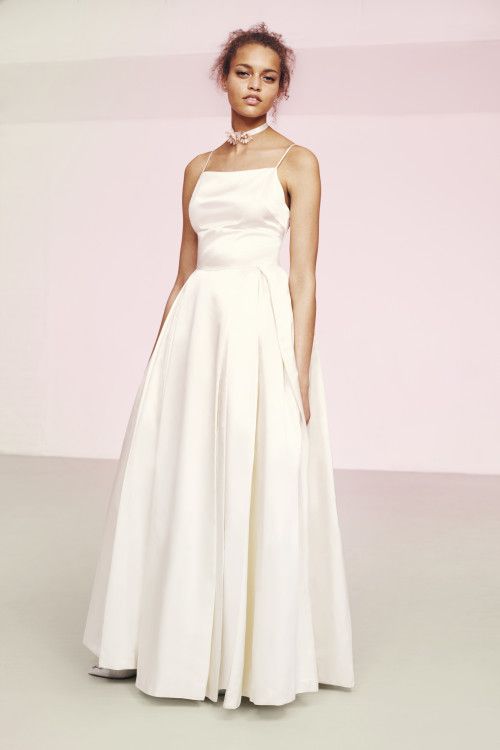 vestido de novia en satén