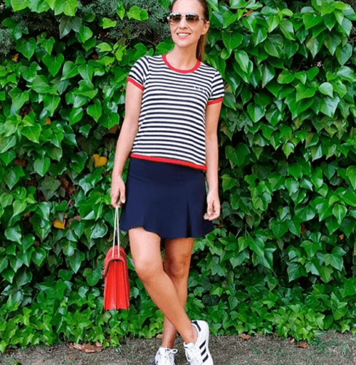 Paula Echevarría luce un look de Pati Conde by Dandara