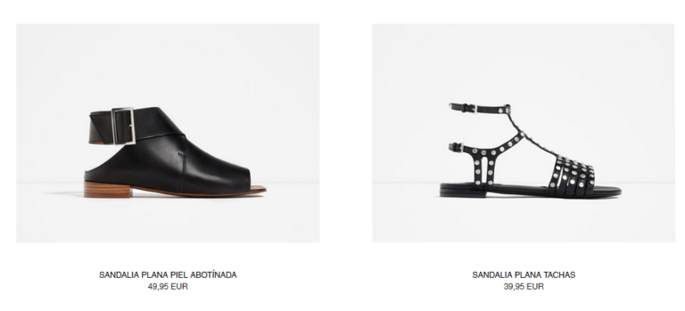 Zara, sandalias planas para esta temporada